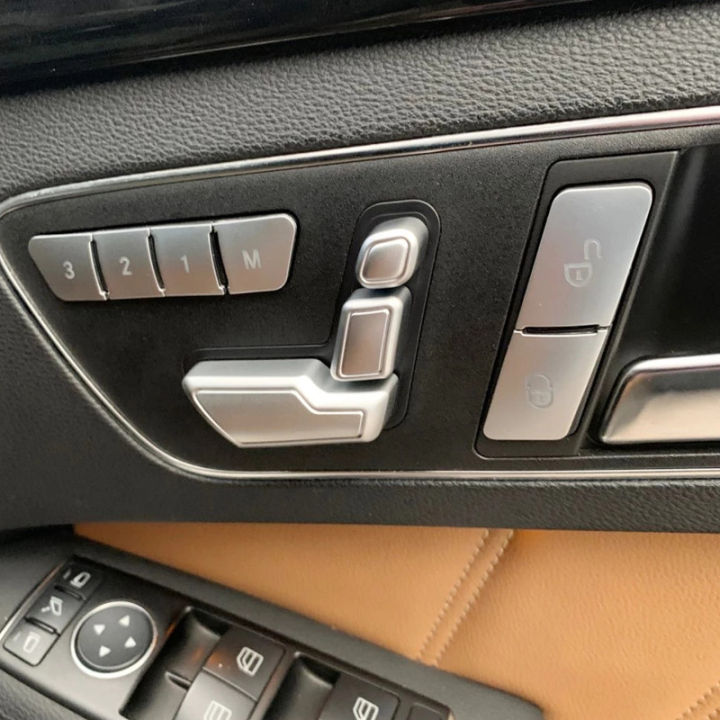 Car Seat Adjust Memory Unlock Button Cover Sticker for Mercedes Benz A