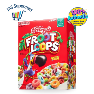 Kellogg’s Froot Loops Cereal 2-Pack 1.24kg – Fruity & Crunchy Breakfast