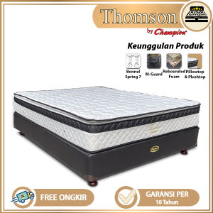 Springbed Kasur Bonnel Spring Plushtop & Pillowtop - Champion Springbed Thomson [JABODETABEK]