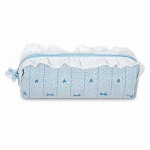 FLYING Ruffle Lace Pencil Case Large Capacity Bow Embroidery Pen Bag Multi Function Ballet Pencil Pouch Gift