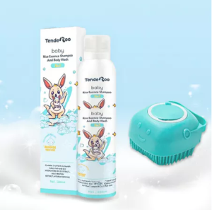 Tenderoo Baby Rice Essence 2-in-1 Shampoo Body Wash 200ml with Gentle Cleansing and Deep Moisturizing