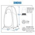 kamar mandi portable shower hut cabin bilik untuk camping kemping praktis instan campervan bilik portabel kemah cubicle. 