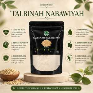*Buy 5 Get 1 FREE* Talbinah Nabawiyah by Al Azhar Sunnah Foods Organic Natural Cooking Food - 300gm