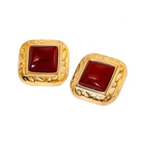 Fashionable Studs Earrings Geometric Ear Small Earrings Square Ear Studs Suitable for Teens and Youthful Adults