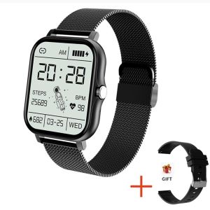 2024 New Women Smart Watch Men 1.69 Full Touch Screen Fitness Tracker Bluetooth Call Smart Clock Ladies Smartwatch Women