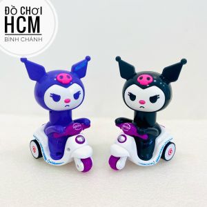 [ẤN ĐẦU LÀ CHẠY] Kuromi chạy xe vespa cho bé yêu Koromi Korumi xe chạy cót nhấn cót xoay 360 độ mô hình xe máy 915