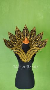 Renda Bordir Aksesoris Kerah Karnaval Tari Quen