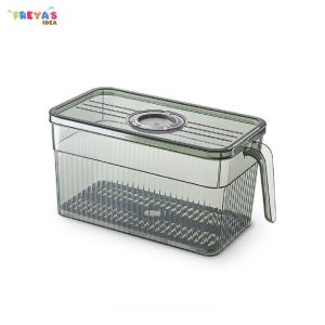 FR-C579 Kotak Kontainer Akrilik Transparan Rak Makanan Kulkas / Organizer Penyimpanan Buah Sayur