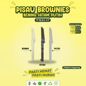Pisau Kue Brownies Brownis Bolu Roti Kue Panjang Pisau Kue Ulang Tahun (100 pcs)