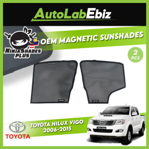 Toyota Hilux Vigo 2006-2015 NinjaShades Plus OEM Magnetic Car Sunshades (4pcs/set)