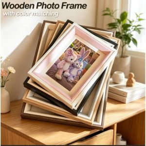 Wooden Photo Frame Picture Frame Certificate of Honor Business License Frame With Stand Home Decor