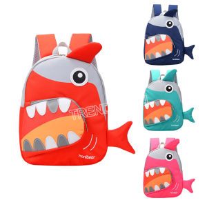 Readystock Quality Kids Anti lost backpack Cute Shark backpack Casual Shopping backpack Beg budak kecil
