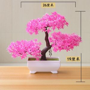 Bunga Plastik Hiasan Pajangan pot Dekorasi pohon cantik Bonsai