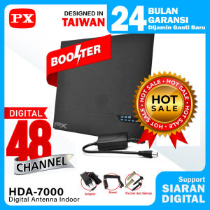 Antena TV Smart Digital DVB-T2 Analog PX HDA 7000 Booster Indoor LED Bar