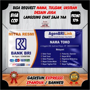 Spanduk Banner Backdrop Brilink Backdroup Spanduk custom spanduk toko spanduk jualan spanduk konter Ukuran 250x80cm