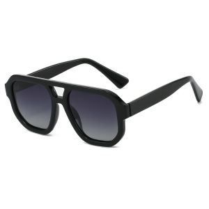 JN IMPRESSION Cross-border new double-beam pilot polarized sunglasses high-quality CP pin large frame glasses