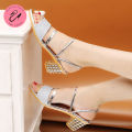 BS Korean Two-way Pointed Block Sandal for Women Fashion Summer Heels#611. 