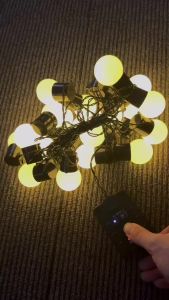 10M G40 solar outdoor waterproofCurtain lampLED String lightOutdoor lighting decoration[Fast Shipping]