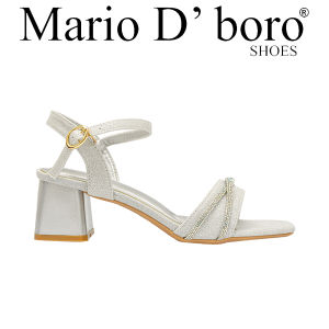Mario D Boro Womens Crystal Embellished Mid Heel Sandals LX 28007 Gold/Silver C68 C75 C76 C80