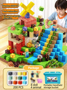 Roblox Magnetic Building Blocks DIY Kids Toy Building Block Assembling Building Educational Toys