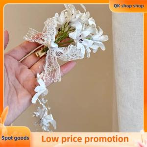 ✨QK shop✨ Sweet Temperament Flower Tassels Hair Clip For Women Girls Elegant Fashion Hair Claw Versatile Fairy Hair Accessories Gifts