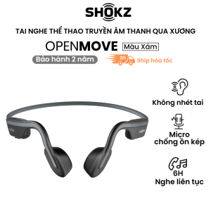 Tai Nghe Bluetooth Thể Thao Truyền Âm Thanh Qua Xương SHOKZ OPEN MOVE S661 - Bảo hành 2 năm Chính Hãng -Bluetooth 5.1 - Nghe liên tục 6 giờ - Công nghệ truyền âm thanh qua xương thế hệ thứ 7