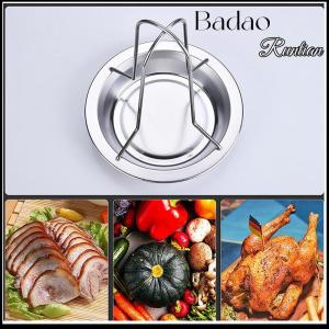Badao Roasting Grill Stand Chicken Roaster Rack Kitchen Outdoor BBQ Tools Carbon Steel Non-stick Grilled Chicken Plate