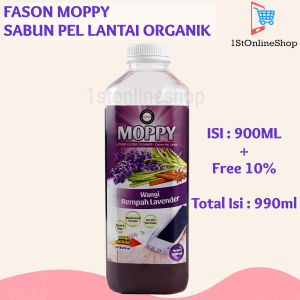 Sabun Pembersih Pel Organik Lavender Sereh Fason Moppy 900ml Ekstra 10% 990ml Original