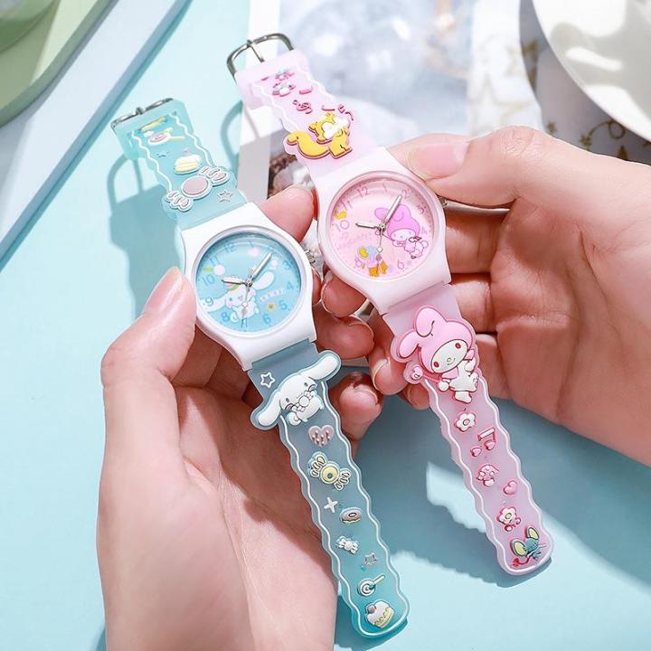 Kuromi Cute Cartoon Kids Watch Jelly Melody Elementary School