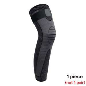 1 PCS Sports Leg Support Lengthen Stripe Sport Knee Protector Pads Non Slip Bandages Leg Brace Leggings Long Knee Pads Knee Warm Sleeves