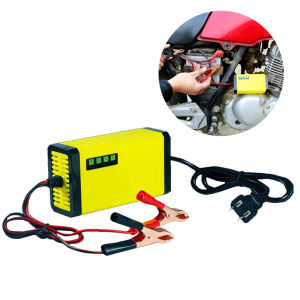 new Car Battery Charger 12v 6A Motorcycle Lead Acid Battery Porttable Power Chargers Universal