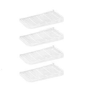 4/8pcs san lấp mặt bằng shims đồ nội thất Wedge rõ ràng bảng ổn định có thể điều chỉnh khối cho đồ nội thất ổn định lâu dài