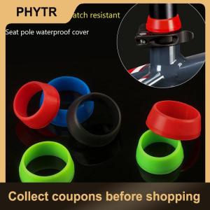 【PHYTR】 1Pc Bicycle Silicone Waterproof Mountain Bike Seat Post Protection Bicycle Seat Post Rubber Ring Dust Cover