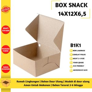 Box Snack  Dus Snack 14X12 (Isi 25 Pcs--B1K1)