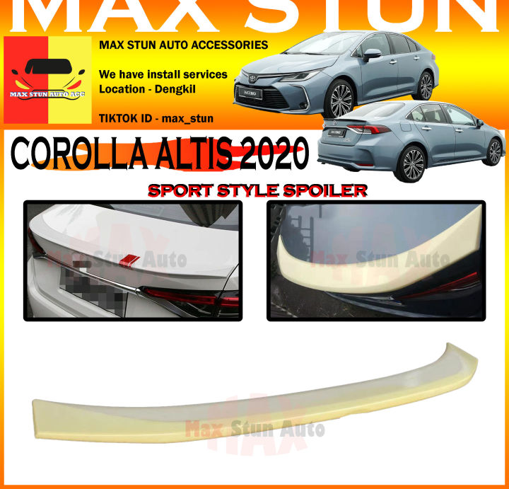 Altis Spoiler R TOYOTA COROLLA ALTIS 2020 SPORT STYLE SPOILER DUCKTAIL ALTIS SPOILER ...