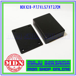 Box X2 B - Box Plastik P7.7 x L5.7 x 2.7 Cm jual per 5 pcs