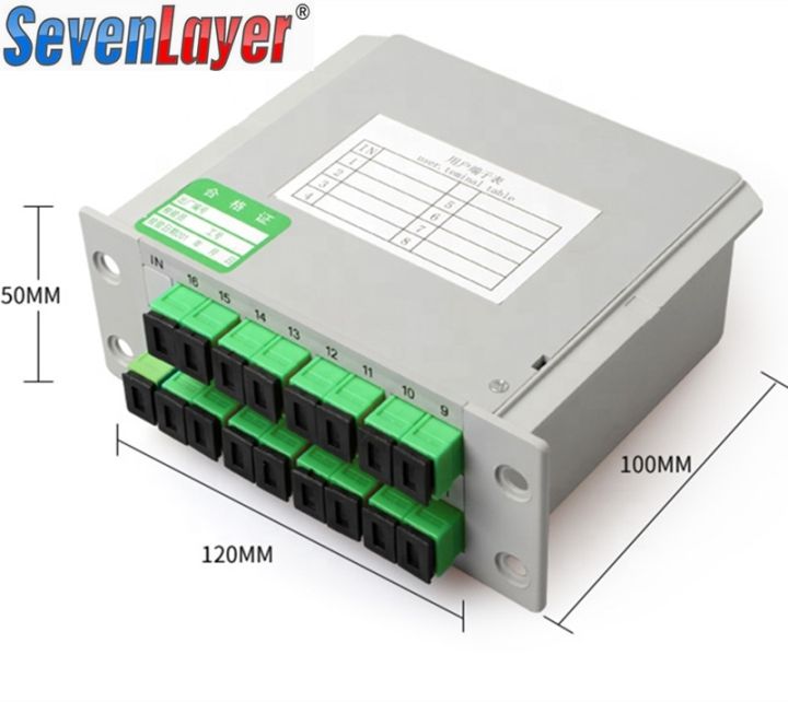 SC APC PLC1X16 splitter Fiber Optical Box FTTH PLC Splitter box with ...