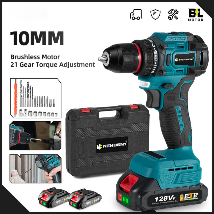 21+2 Torque Brushless Electric Impact Drill 10mm Electric Drill  Multifunctional Cordless Screwdriver For Makita 18V Battery Lazada PH