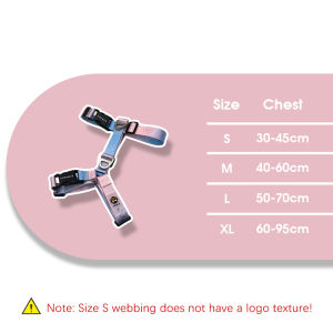 XPAWS Dog Harness Pressure Relief Design Safety Buckle Smooth Adjuster Alloy D-Rings Heavy Duty Nylon
