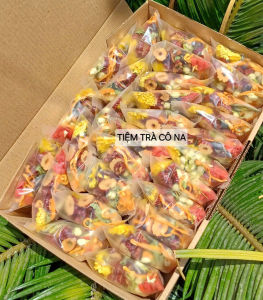 HỘP 30 GÓI TRÀ ĐÔNG TRÙNG BẢY VỊ THẢO MỘC  cân bằng nội tiết bồi bổ sức khỏe ngủ ngon