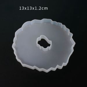 Cetakan Resin Bulat Cerakan Resin Hati Coaster Resin Mold Cetakan Resin Abstrack Spaceus Cetakan Silikon Nampan