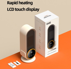 Fan heater 2024 cross-border PTC desktop heater whole house heater 1200W European and American specifications