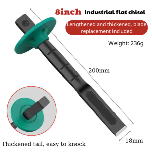 Industrial Grade Flat Chisel Chrome Vanadium Steel Forging Cement Steel Wall Construction Site Brick - DailyDwell1