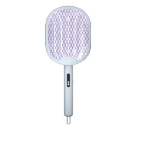 USECOAT Portable Electric Mosquito Swatter USB Rechargeable 2 in 1 Fly Swatter Trap Insect Killer Security Net Mosquito Killer Lamp Household
