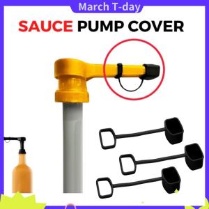 March 5 10ชิ้นที่ปิดฝาปิดที่ปิดฝาปิดที่เทน้ำเชื่อมฝาปิดซิลิโคนเหมาะสำหรับปั๊มน้ำเชื่อมเครื่องจ่าย