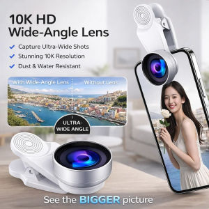 10K Universal Mobile Lens for Outdoor Travel Fashionable Young Consumers Wide Angle Clear Selfie Shooting HD Live Streaming Tool