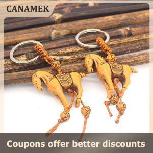 【 CANAMEK 】 Cute Animal Elephant Keychain Carving Riches Lucky Animal Key Chain Pendant 3D Engraving Lifelike Elephant Pendant Bags Keychain Key Holder Jewelry