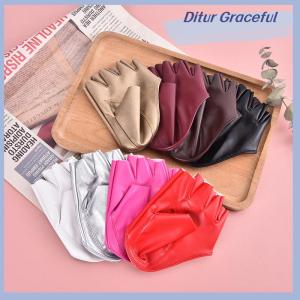 Ditur Pu Leather Fingerless Glove For Goth Punk Rock Lolita Harajuku Stage Party