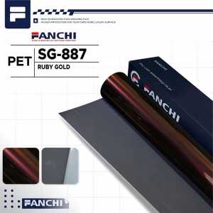 50Cm Sticker FANCHI PET137 SG887 SG-887 ID-8816 PET Rubi Gold / Meter