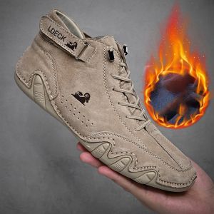 High Top Shoes Handmade cowhide leather martin boots Casual shoes 38-48